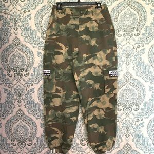 Adidas camouflage high waisted pants